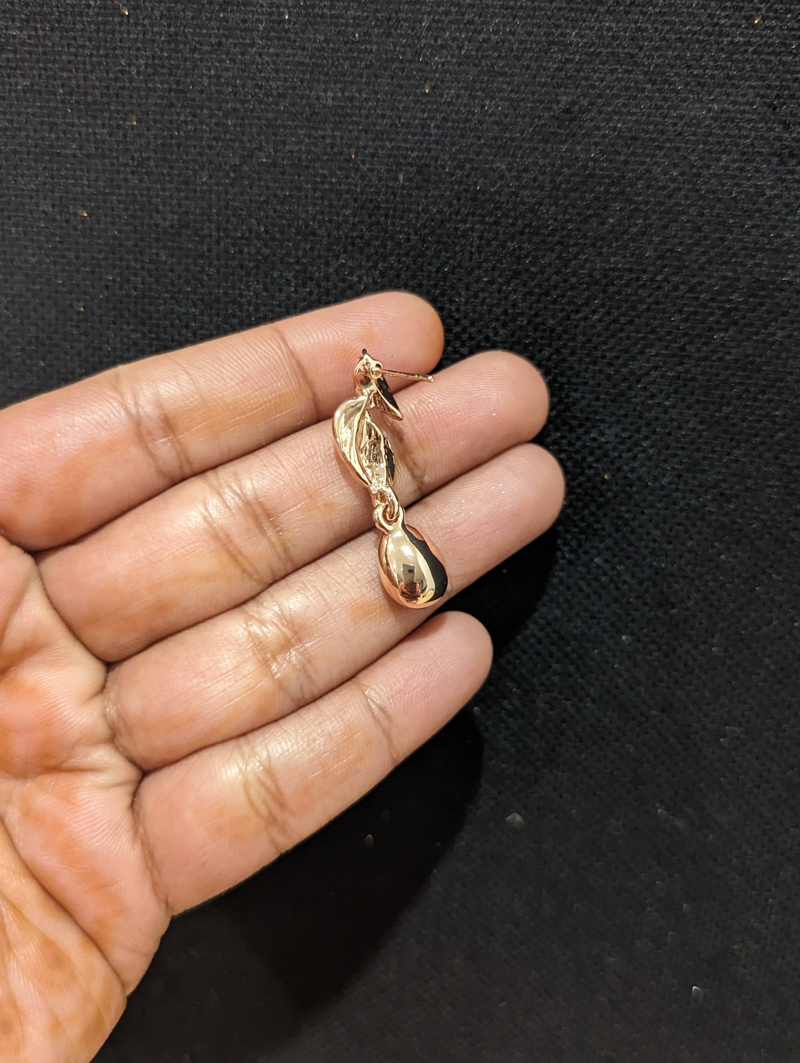 14K Rose Gold Snake Drop Earrings - Gracious Rose Jewelry